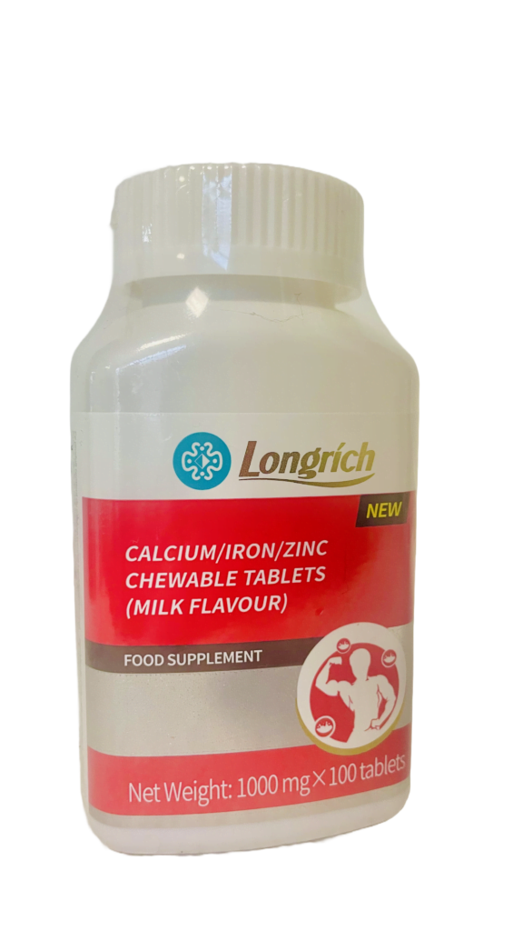 Compléments Longrich : avantages santé holistique 3 Calcium Croquant 3 en 1