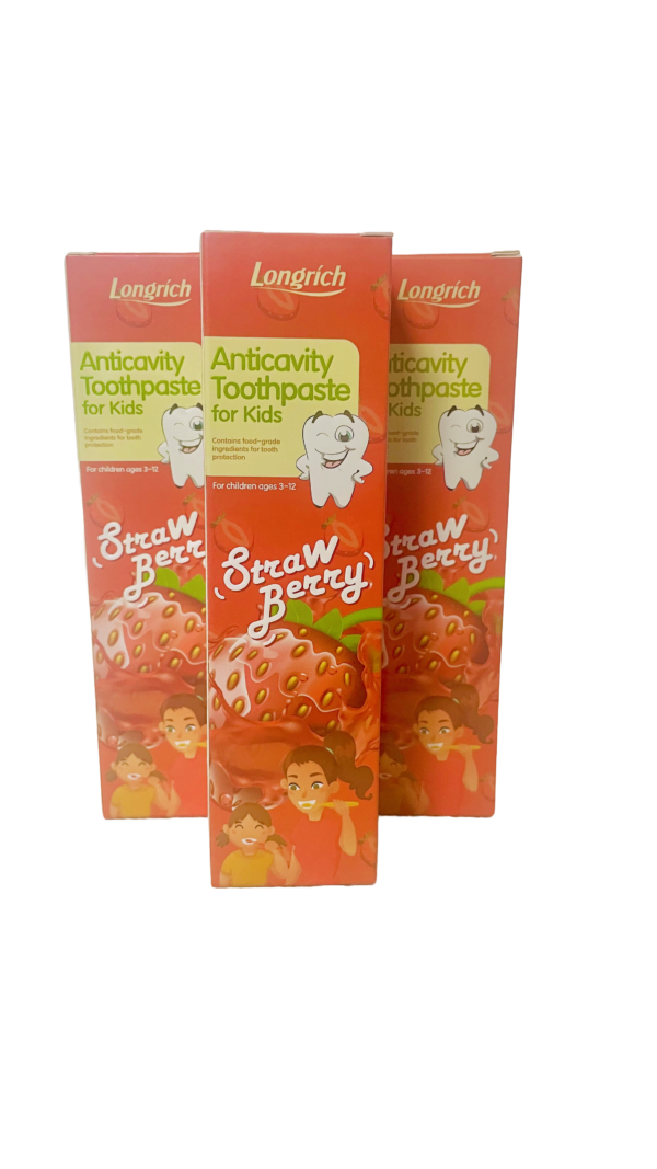 Dentifrice anti caries pour enfants gout fraise1