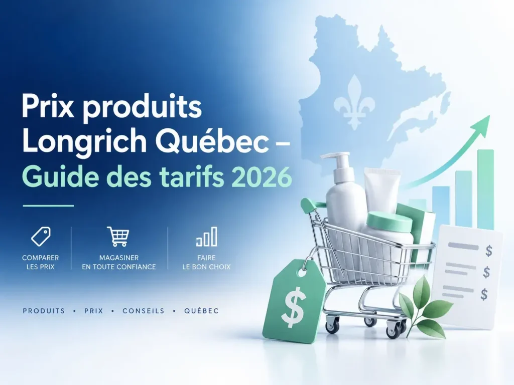Prix mensuel des produits Longrich au Québec en 2026 ?