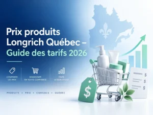 Prix produits Longrich Québec - Guide des tarifs 2026